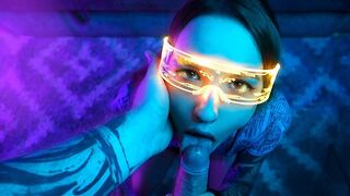 Cyberpunk szopós kaland egy kicsi suna csajjal