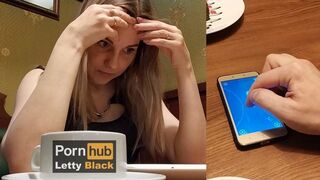 Letty black műfasszal nyilvános helyen basz magának