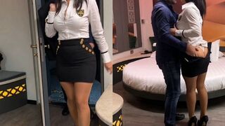 Végre megbasztam a hatalmas kannás hatalmas seggű milf titkárnőmet a hotel szobában